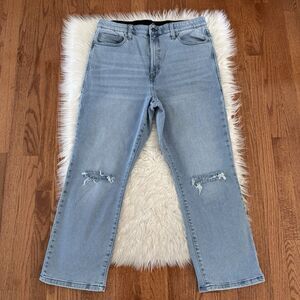 LuLaRoe Bootcut Jeans Womens Size 32 Magic Waistband Stretch Light Wash Highrise